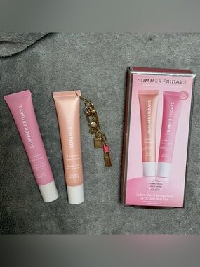 Summer Fridays Lip Butter Balm Duo — Strawberry Soft Serve & Birthday Cake